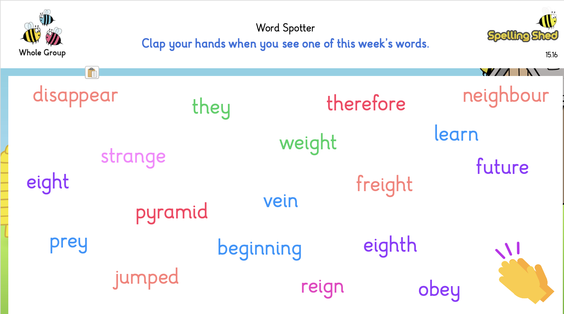 word spotting worksheet