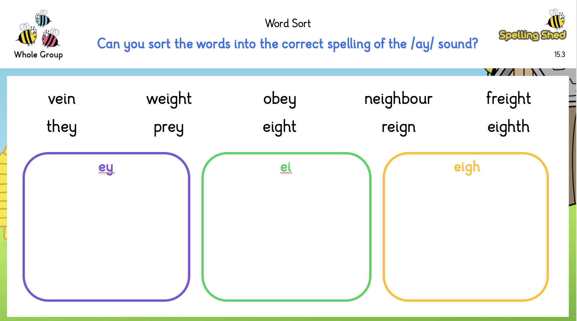 word sort worksheet